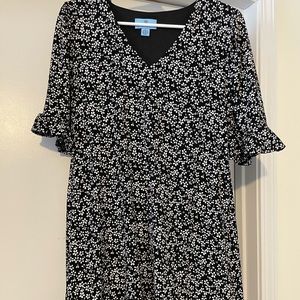 Black and white floral dress by CeCe.